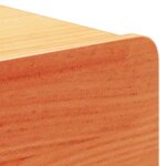 vidaXL Table de chevet Brun cire 44 x 32 5 x 40 cm Bois massif en pin