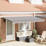 vidaXL Auvent Rétractable Gris clair et Anthracite