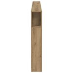 vidaXL Armoire de tête de lit chêne artisanal 200x18 5x102 5 cm