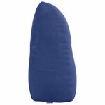 vidaXL Coussin de Dos Bleu police 60 x 24 x 50 cm Velours