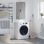 vidaXL Armoire murale sonoma gris 34 5x34x90 cm bois d'ingénierie