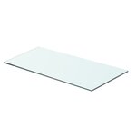 vidaXL Panneaux d'étagère 2 Pièces Verre Transparent 60x25 cm