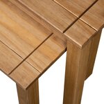 vidaXL Tables gigognes 2 Pièces Bois de pin massif Assortiment Panama