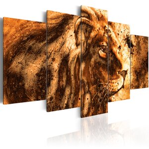 Tableau - beautiful lion l x h en cm 100x50