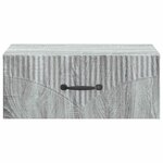 vidaXL Cabinet de chevet mural Sonoma gris 49 x 34 5 x 20 cm