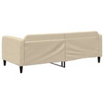 vidaXL Lit de repos crème 90x200 cm tissu