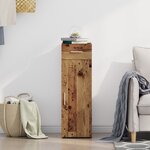 Buffet vidaXL en vieux bois 30x42 5x93 cm en bois d'ingénierie