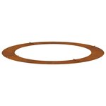 vidaXL Anneaux d'arbre plats 5 Pièces Marron Ø90 / 120 cm