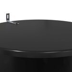 vidaXL Support de Plante 2 pièces Noir Ø40 x 100 cm Bois d'ingénierie