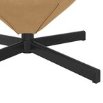 vidaXL Fauteuil œuf Marron Velours