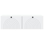 vidaXL Meuble TV mural Blanc 99 x 41 x 30 cm Bois d'ingénierie