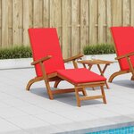 vidaXL Chaise longue inclinable et pliable 55 x 146 x 91 cm