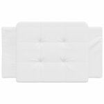 vidaXL Coussin de tête de lit blanc 80 cm similicuir
