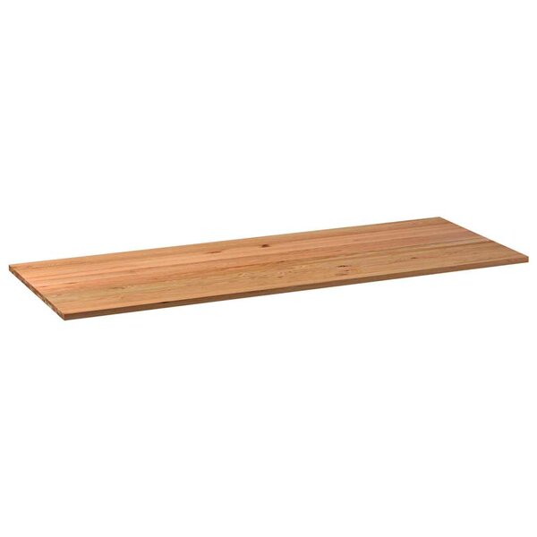 vidaXL Dessus de table marron clair bois chêne massif rectangulaire