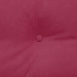 vidaXL Coussin de Dos Bordeaux 140 x 24 x 50 cm Velours