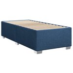 vidaXL Sommier à lattes de lit avec matelas Bleu 80x200 cm Tissu