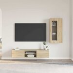 vidaXL Ensemble meuble TV FLORIN Chêne Sonoma Bois d'ingénierie