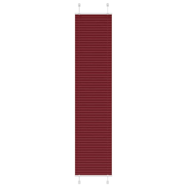 vidaXL Store plissé rouge bordeaux 45x200 cm largeur du tissu 44 4 cm