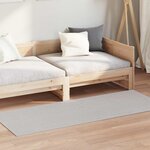vidaXL Tapis de surface LUGO Crème et gris 80 x 150 cm Polyester