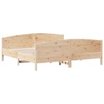 vidaXL Cadre de lit sans matelas 200x200 cm bois massif de pin
