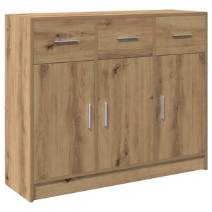 vidaXL Buffet chêne artisanal 91x28x75 cm bois d'ingénierie
