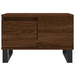 vidaXL Table basse chêne marron 55x55x36 5 cm bois d'ingénierie