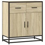 vidaXL Buffet chêne sonoma 68x35x76 cm bois d'ingénierie