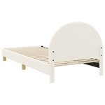 vidaXL Cadre de lit pour enfants avec tête de lit Crème 80 x 200 cm
