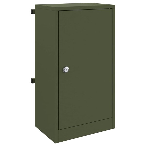 vidaXL boîte aux lettres Vert olive 30 x 23 x 55 cm Acier