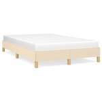vidaXL Cadre de lit sans matelas crème 120x200 cm tissu