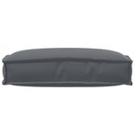 vidaXL Coussin pour dossier de palette Anthracite 60 x 40 x 12 cm