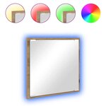 vidaXL Miroir de salle de bain LED Chêne artisanal 40 x 37 x 8.5 cm
