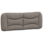 vidaXL Cadre de lit sans matelas taupe 120x200 cm tissu