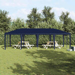 vidaXL Tente de fête Bleu  Blanc 800 x 400 x 266 cm Polyester  Acier