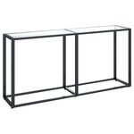 vidaXL Table console Transparent 160x35x75 5 cm Verre trempé