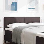 vidaXL Tête de lit avec tête de lit Marron foncé 140 cm tissu