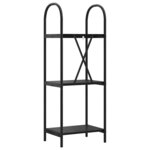 vidaXL Étagère Chêne noir 40 x 30 x 109 cm Bois d'ingénierie