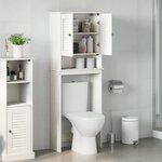vidaXL Armoire de toilette Blanc 60 x 27 x 161 cm Bois massif en pin
