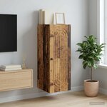 vidaXL Armoire Murale Bois ancien 33 x 34 5 x 90 cm Bois d'ingénierie