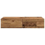 vidaXL Étagère murale avec tiroirs vieux bois bois d'ingénierie