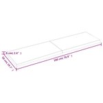 vidaXL Étagère murale 180x50x(2-6) cm bois de chêne massif non traité