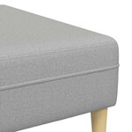 Sofa en tissu avec coussin 3 Pièces Gris nuage 208 cm tissu