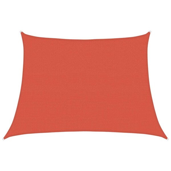 vidaXL Voile d'ombrage 160 g/m² trapèze terre cuite 4/5x3 m PEHD
