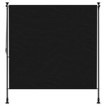 vidaXL Store Roulant Extérieur Noir 100 x 270 cm