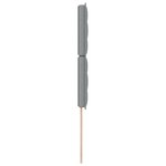 vidaXL Têtière LED Design Lignes Gris Clair 100 cm Tissu