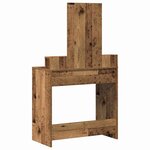 vidaXL Coiffeuse Bois ancien 79 x 41 x 140 cm Bois d'ingénierie