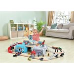 Hape E3773 - Paysage urbain train dans boîte de rangement