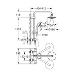 Ensemble de douche VITALIO START SYSTEM avec mitigeur thermostatique - GROHE - 27960000