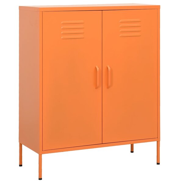 vidaXL Armoire de rangement Orange 80x35x101 5 cm Acier