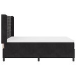 VidaXL Lit Box Spring avec Matelas et LED Noir 140x190 cm Velours